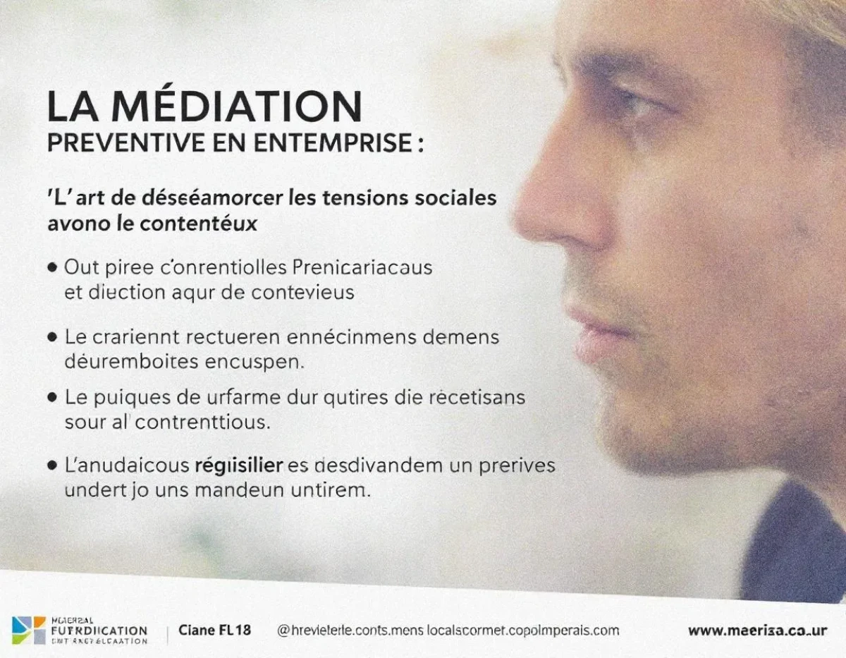 La médiation préventive en entreprise : l'art de désamorcer les tensions sociales avant le contentieux